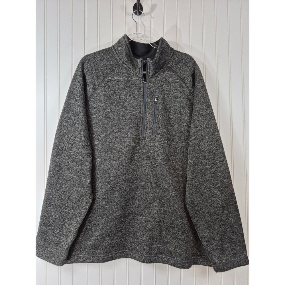NWOT Eddie Bauer Mens XXL Gray Heather 1/4 Zip Fleece Lined Sweater
Pullover